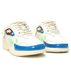 Chaussures de sport décontractées pour hommes de haute qualité, respirantes, en maille, à lacets, bleu et blanc, couleur classique, pour la course et la marche - Product Image 2