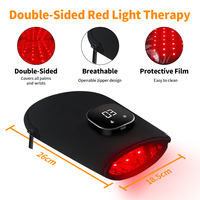 Gants de luminothérapie rouge portables en néoprène à chargement sans fil, 40 LED double puce 660nm 850nm, vente en gros usine