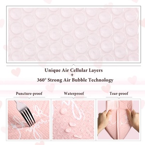 Tùy Chỉnh Thiết Kế Phong Bì Độn Bong Bóng Gửi Thư Túi Rose Gold Glitter Kim Foil Teal Bong Bóng Bưu Phẩm - Product Image 3