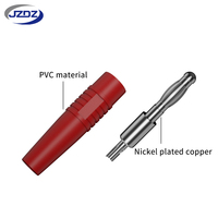 JZDZ Prise banane 4 mm nickelée, courant élevé 30Vac-60Vdc/Max.32A J.10012
