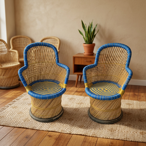 New Amazing Modern Bamboo <b>Stool</b> Removable Leather Upholstery Cover Farmhouse Design Workshop Entry Living Room Bedroom School - Product Image 1