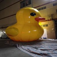 Ballon gonflable publicitaire en forme de canard jaune hermétique pour événements