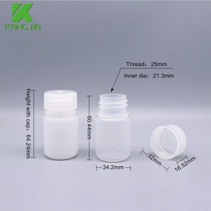 Meilleure vente Flacon de réactif en plastique HDPE à large bouche blanc de 30ml pour produit chimique pour tampon pour <span class=keywords><strong>kit</strong></span> de <span class=keywords><strong>test</strong></span> <span class=keywords><strong>ADN</strong></span> RAN - Product Image 4