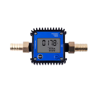 LCD高解像度ディスプレイ耐腐食性フローメータメタノール化学液体電子タービンデジタル流量計 - Product Image 3