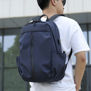 Linxue Men's <b>Backpack</b> <b>Large</b> <b>Capacity</b> 20-35L With Usb Charging For Leisure Travel Business Use Solid Color - Product Image 3