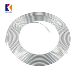 Tubos de aluminio 1050 para aire acondicionado, tubos en espiral o rectos para refrigerador, evaporador, intercambiador de calor, radiador de coche, 3003