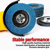 Disque de roue à lamelles en oxyde de zircone 125mm personnalisé diamant 40 disques à lamelles de grain meule pour le polissage des métaux en acier inoxydable
