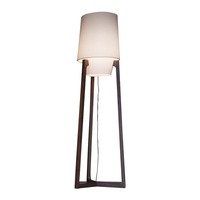 Lampe de salon LED de style Wabi-Sabi transfrontalier, style minimaliste moderne, lampe sur pied en bois massif simple, idéale pour les studios