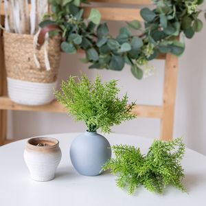 Lisha <b>Artificial</b> Asparagus <b>Bouquet</b> Green Plastic Wedding Decoration Home Decor YC1105 - Product Image 1