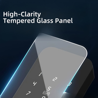 Cerradura Inteligente Bluelock 6085 Mortise TTlock con Wi-Fi/Nube, Aplicación Tuya, Desbloqueo por Código/Llave/Tarjeta, para Puertas de Acero/Aluminio/Madera, Uso en Hoteles