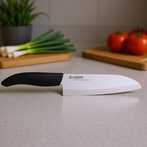 Couteau Santoku en céramique Kyocera 18 cm, couteau de cuisine en céramique avancée - Product Image 3