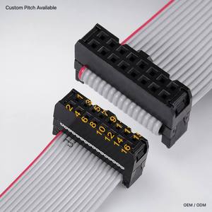 כבל חשמל למודול יורורק 40 פינים של Genetic Audio, מרווח פינים 2.54 מ\"מ, סרט שטוח <span class=keywords><strong>IDC</strong></span>, אורך 300 מ\"מ, מוליך נחושת 16 גידים, PVC AWM - Product Image 1