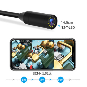 Industrial Endoscope 8MP Autofocus 2000mm Waterproof For Car Repair And Pipeline Inspection With White Led Light - Product Image 2