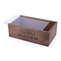 Kotak Kayu Persegi Panjang Bambu/KAYU Buatan Tangan dengan Logo OEM Kustom untuk Penyimpanan Perhiasan Lilin, Sablon Sutra, Laser