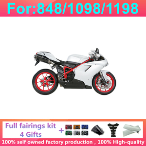 Kit Completo de <span class=keywords><strong>Carenado</strong></span> de Inyección para Motocicleta, Compatible con <span class=keywords><strong>DUCATI</strong></span> 848 <span class=keywords><strong>1098</strong></span> 1198 1198s 2007 2008 2009 2010 2011 2012 - Product Image 2