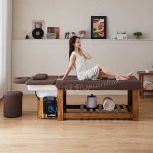 Keramikwaschbecken für Schönheitssalon, Massageliege, Haarwaschstuhl, Thai-Shampoo-Stuhl, Wassertherapie, japanisches Kopf-Spa-Bett aus Holz - Product Image 4