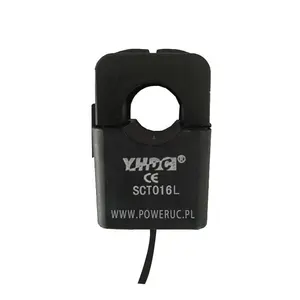 YHDC 10A-120A split core current clamp AC current transformer SCT016L 0.333V/1V/3V/5V/100mA output 16mm diameter 1m cable output