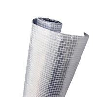 Matériaux d'isolation thermique en tissu enduit de maille en aluminium de classe A, design moderne, pour l'isolation des tuyaux CVC