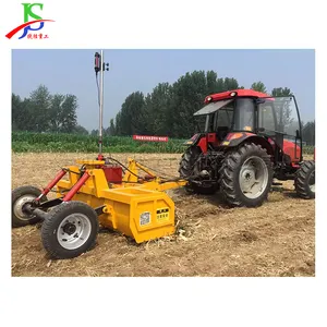 100HP tractor 3.2m laser grader Hydraulic retractable satellite leveling device