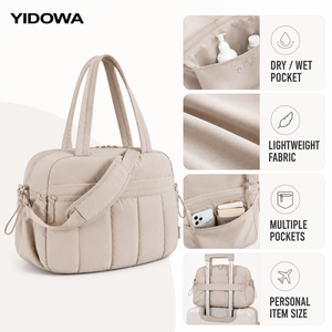 OEM Lightweight Travel Duffel Bag Personal Item Carry on <strong>Gym</strong> <strong>Tote</strong> Weekend Bag for Women with Dry Wet Pocket - Product Image 2