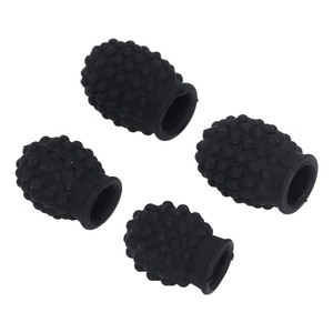 4ชิ้นกลองติดเงียบชุดปลายซิลิโคนกันกระแทกเครื่องตีกลองฝาครอบฝาครอบ - Product Image 4