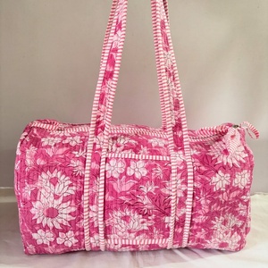 Nouvelle Tendance Vente en Gros <span class=keywords><strong>Magnifique</strong></span> Sac Fourre-tout Vintage Floral Personnalisé Grande Capacité pour Femme Sac de Voyage avec Logo - Product Image 1