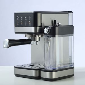 Machine à expresso professionnelle en acier inoxydable pour barista à domicile, usage hôtelier, 20 bars, mousseur à lait automatique, programmable, semi-automatique - Product Image 1