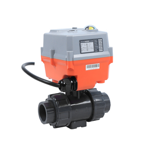 DN80บอลวาล์วพีวีซีแบบสองหัวกันน้ำ12V DC 3นิ้วพร้อมมอเตอร์แอคชูเอเตอร์ไฟฟ้าปรับได้2ทาง