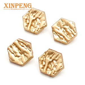 Nút Áo Sơ Mi Tùy Chỉnh Trang Sức Kim Loại Quyến Rũ Hình Lục Giác Nút Vàng <span class=keywords><strong>Snap</strong></span> - Product Image 4