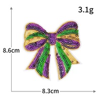 Vente en gros usine : Nouveaux modèles de patchs à sequins brillants pour carnaval, à thermocoller, petits patchs brodés à sequins pour chapeaux, idéaux pour le Mardi Gras