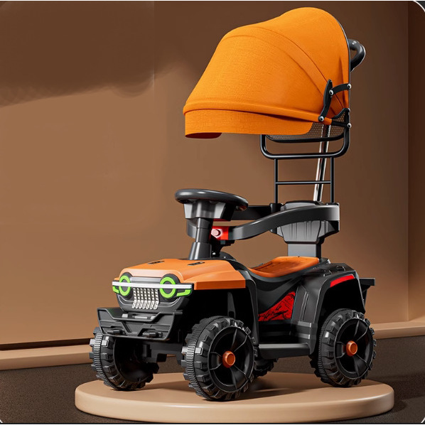 Orange Electric Push-Type Canopy