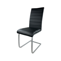 Chaise de salle à manger au design moderne en forme de Z contemporain, chaise de salle à manger en cuir PU personnalisée, restaurant, hôtel, café