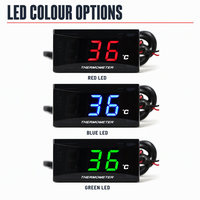 Nouveau Jauge de Température d'Eau Universelle en Plastique pour Moto, Affichage Numérique LED, Compteur pour Pièces de Rechange de Modification de Moto 12V