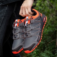 Sepatu Pria Modis Ukuran Besar yang Dapat Disesuaikan, Sepatu Lari Off-road, Sepatu Olahraga, Sepatu Hiking Outdoor, Sepatu Hiking