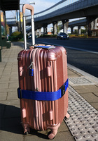 Voyage à l'étranger 4 pièces valise accessoires ensemble TSA câble serrure bagages sangles ensemble ceintures réglables et étiquettes à bagages