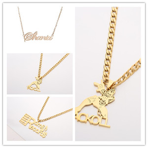 Gioielli personalizzati Non appannati Joyas nome <span class=keywords><strong>collana</strong></span> gioielli, <span class=keywords><strong>targhetta</strong></span> in acciaio inossidabile fai-da-te <span class=keywords><strong>con</strong></span> regalo gioielli <span class=keywords><strong>collana</strong></span> pendente corona - Product Image 6