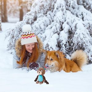 Eco-Friendly Plush Squeaky Dog <b>Toys</b> with Cotton Rope Interactive Chew <b>Toy</b> for Puppies and Small Dogs Teeth Cleaning&Tug Training - Product Image 3