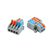 Connecteur rapide DIN en gros LT-2-4P, bornier à contact en cuivre, boîtier en nylon, 32A, IP33, prise rapide femelle pour lampes