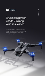 Dron con Cámara Flyxinsim 4K Profesional con GPS 2023, Drones para Exteriores para <span class=keywords><strong>Principiantes</strong></span>, Motor sin Escobillas para Drones <span class=keywords><strong>Principiantes</strong></span> Rg108 - Product Image 4