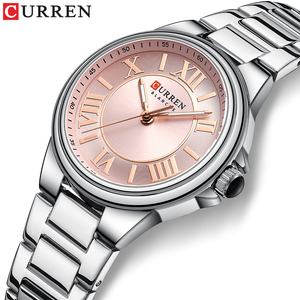 Orologi da donna CURREN alla moda, semplici e casual, con bracciale in acciaio inossidabile, movimento al quarzo, lancette luminose. - Product Image 3