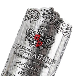Gold Embossed Printed Soft Aluminum Metal Label <b>Red</b> Wine Bottle Label Sticker - Product Image 6