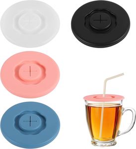 ฝาปิดซิลิโคนปลอดสาร BPA สำหรับแก้วน้ำส่วนใหญ่ ฝาปิดป้องกันเครื่องดื่มแบบใช้ซ้ำได้ ปิดรูหลอดดูด ปิดสนิท สำหรับโปรโมชั่น PC - Product Image 1