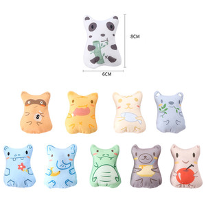 Juguete de gato de peluche interactivo lindo Animal de dibujos animados en forma de gato almohada para dormir gato masticar juguete con hierba gatera - Product Image 4
