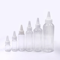Vente en gros de 250ml PET de ketchup en plastique transparent Bouteille à presser pour sauce chili Cuisine Bouteilles d'emballage alimentaire Conteneur à salade
