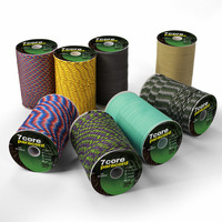Paracord extérieur 7 brins de 100 m, 4 mm, pour bracelet, cordon de tressage, paracord de survie