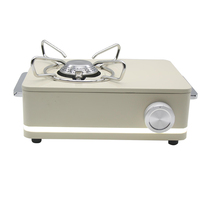 Réchaud de camping portable de haute qualité en gros d'usine, design minimaliste, logo personnalisé, réchaud à cassette pour cadeaux et vente au détail