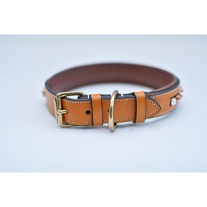 Adjustable Leather Dog <b>Collar</b> with Metal Buckle Durable Pet <b>Collar</b> for Small and Medium Dogs - Product Image 2