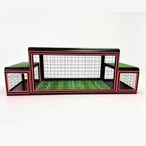 Máquina de Fútbol de Mesa para Dos Jugadores, Operada con Monedas, Metálica, para Interiores/Exteriores, con Efectos de Iluminación y Bola Incluida - Product Image 4