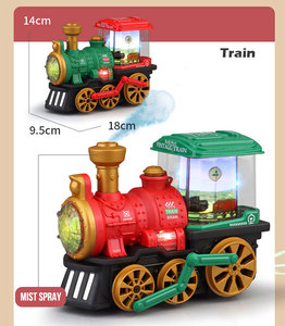 เครื่องพ่นไอน้ำไฟฟ้าแบบย้อนยุคไฟสีสันสดใสแนวรถไฟ - Product Image 5