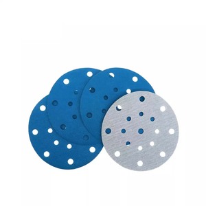 6 "kuru zımpara diskleri kanca & döngü mavi 150mm yuvarlak Orbital zımpara makinesi zımpara zımpara disk için ahşap, metal, boya - Product Image 1